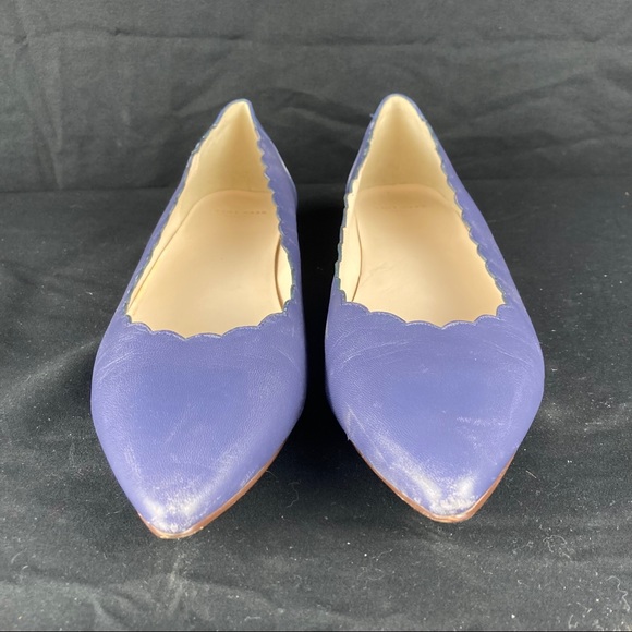 Cole Haan womens scalloped pointed flats - Picture 2 of 9